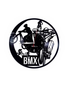 Часы из виниловой пластинки BMX (c) vinyllab