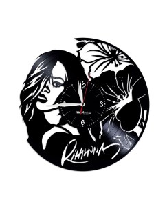 Часы из виниловой пластинки Риана (c) vinyllab