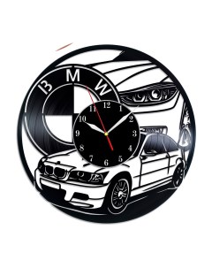 Часы из виниловой пластинки BMW (c) vinyllab
