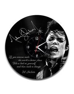 Часы из виниловой пластинки Майкл Джексон (c) vinyllab