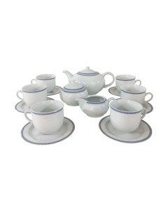 Чайный сервиз Opal 17 6 декор Голубые пластинки Thun