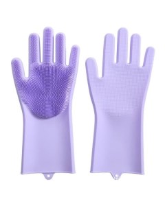 Перчатки household gloves М1 перчатки силиконовые фиолетовые Nobrand