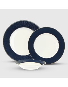 Сервиз столовый Navy Blue 6 персон 18 предметов Macbeth bone porcelain