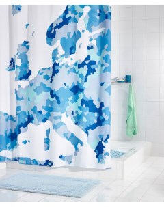 Штора для ванных комнат Europe синий 180Х200 Ridder