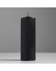 Свеча цилиндр 5х15 см черная лакированная Богатство аромата