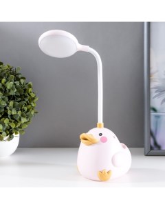 Настольная лампа Утенок LED 3Вт АКБ розовый Risalux