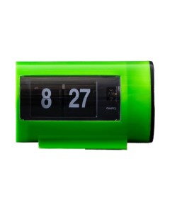 Перекидные часы Flip Clock Mini с будильником зеленые Motionlamps