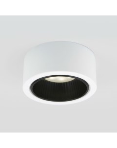 Накладной точечный светильник 1070 GX53 WH BK белый с черным Elektrostandard