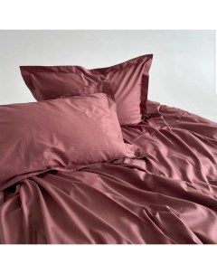 Комплект постельного белья CLASSIC REDBROWN размер евро цвет коричнево красный Comfort
