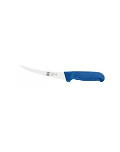 Нож обвалочный 150 280 мм изогнутый узкое жесткое лезвие синий Poly 1 шт Icel