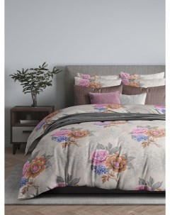 Комплект постельного белья Flower Palet 1 5 спальный с нав 70х70 см Бязь Guten morgen
