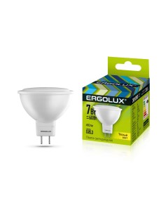 Лампа светодиодная LED JCDR 7W GU5 3 3K Ergolux