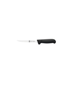 Нож обвалочный 150 285 мм изогнутый узкое полугибкое лезвие черный SAFE 1 шт Icel