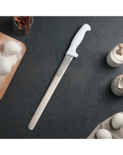 Нож для бисквита мелкие зубчики ручка пластик 29 5 см лезвие 1 9 мм Nobrand