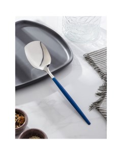 Лопатка кухонная Грэйс длина 26 см цвет ручки голубой головы серебряный Magistro