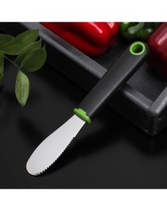 Нож для масла Lime 20х3 см цвет черно зеленый Доляна