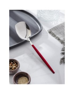 Лопатка кухонная Грэйс длина 26 см цвет ручки красный головы серебряный Magistro
