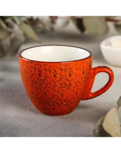 Кофейная чашка England фарфоровая Splash 190 мл фарфор оранжевый Wilmax