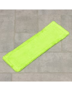 Насадка для плоской швабры 42х12 см 60 г микрофибра цвет зеленый Доляна