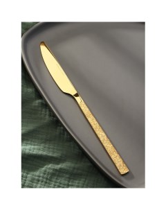 Нож столовый Лин GOLD 22 5х1 9 см на подвесе цвет золотой Magistro
