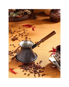 Турка для кофе Армянская джезва для индукционных плит медная 600 мл Tas-prom