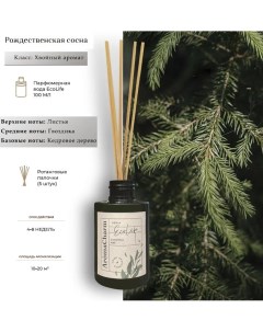 Ароматизатор диффузор для дома AromaCharm с палочками 100 мл EcoLife Christmas Pine Aroma charm