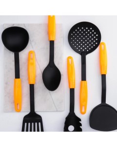 Набор кухонных принадлежностей оранж 6 предметов Доляна