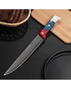 Нож кухонный Триколор лезвие 23 см сталь Nobrand