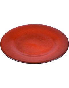 Тарелка Млечный путь 200х200х20мм фарфор оранжевый черный Борисовская керамика
