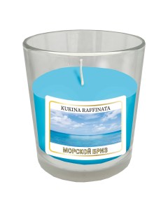 Свеча ароматизированная в стакане ода Морской бриз Kukina raffinata