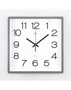 Часы Часы настенные серия Классика плавный ход 30 х 30 см серые Рубин