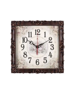 Часы настенные Французский стиль черный с бронзой 3838 003 Рубин