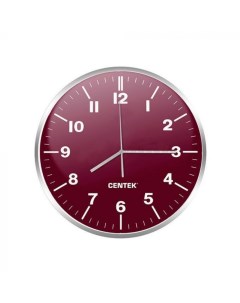 Часы настенные СТ 7100 красные Centek