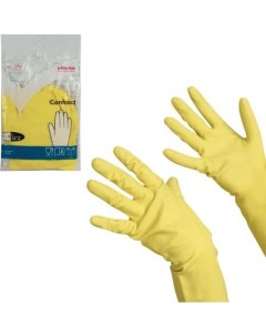 Перчатки резиновые желтые р L Vileda