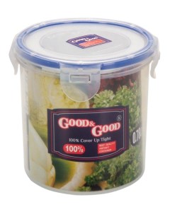 Пластиковый контейнер для продуктов с зажимом 0 78 л Good & good