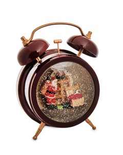 Часы будильник с подсветкой Рождество Подарки от михалыча