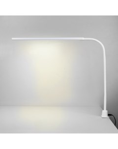 Светодиодная настольная лампа на струбцине с гибкой ножкой Flex 80429 1 белый Eurosvet