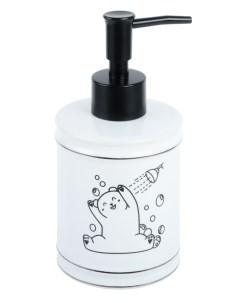 Дозатор для жидкого мыла Teddy белый черный FX 600 1 Fixsen