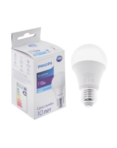 Лампа светодиодная Ecohome Bulb 865 E27 11 Вт 6500 К 950 Лм груша Philips