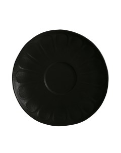 Блюдце 16 см черный фарфор VU006160779 Tognana