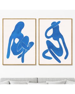 Набор из 2 х репродукций картин на холсте Sensual vibrations No 5 2019г Картины в квартиру