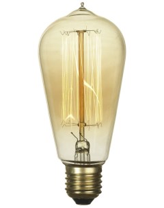 Лампа накаливания E27 60W 2700K колба прозрачный GF E 764 Lussole