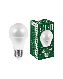 Лампа светодиодная SBA6530 Шар E27 30W 6400K 55184 Saffit