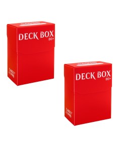Набор из 2 пластиковых коробочек card pro красная 80 карт Blackfire