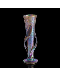 Ваза интерьерная Iris Leaf Glass 33 см Evans atelier