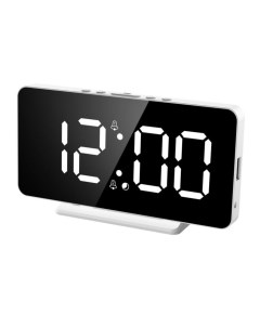 Часы электронные с будильником календарём термометром 15 1 х 1 3 х 7 5 см Nobrand