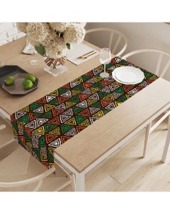 Дорожка на стол Африканская геометрия 40х145 см Joyarty