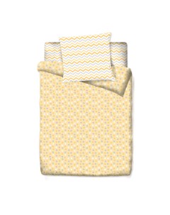 Комплект постельного белья Цветные сны в кроватку малышам новорожденным малышу Маленькая соня
