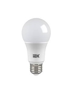 Светодиодная лампа E27 A60 9 Вт 3000 К шар матовая Iek