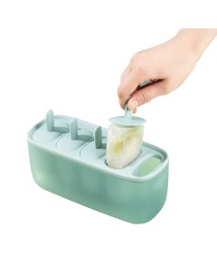 Форма для мороженого KT625 BPA Free 4 ячейки бирюзовая Grand price